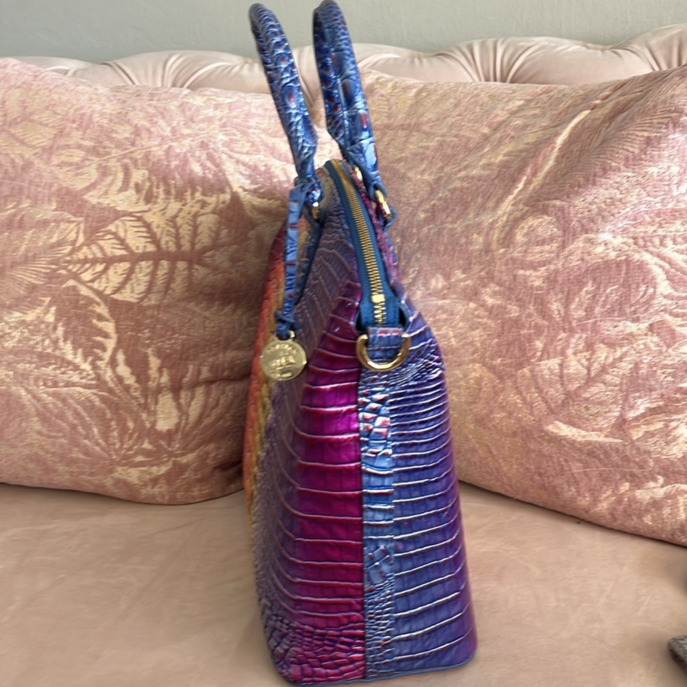 Brahmin NWT LARGE Duxbury Satchel MAGIC Ombre Melbourne style k49 1708 00651 - Picture 4 of 14